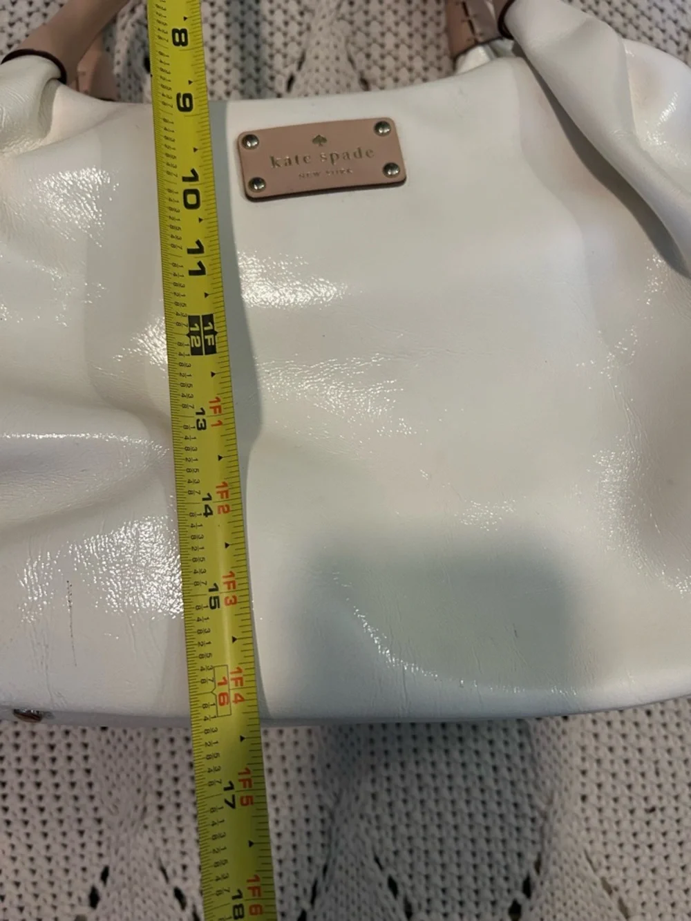 Kate Spade Cream Leather Satchel